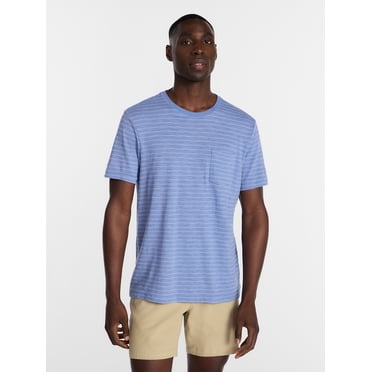George Men's & Big Mens Classic Fit Striped Short Sleeve Crewneck T-Shirt, Sizes S-5XL