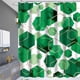 thumbnail image 4 of Cortina de ducha moderna verde salvia para baño, cortina de baño impermeable con decoración de arte geométrico, juegos de cortinas de ducha de tela abstracta para decoración del hogar, 4 of 5