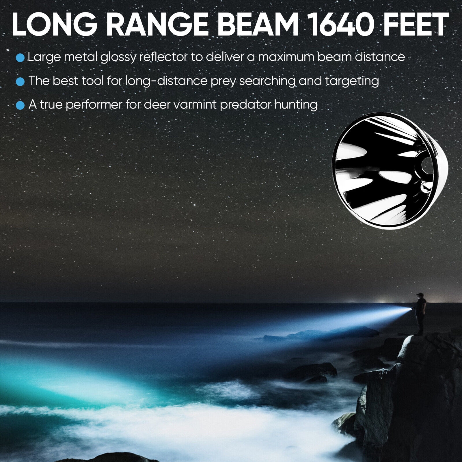2Pack Rechargeable Flashlights LED High Lumens 5 Lighting Modes Adjustable Focus Flashlight with Rechargeable Battery for Camping, Hiking