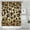 Gold and Brown-1, variant on Gold and Black Of Leopard Print Shower Curtain 72"x72" ,Bathroom Decorative Shower Curtains Set with 12 Hooks,Modern Waterproof Washable Shower Curtain