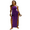 Purple, variant on LYMAYTER Women Halter Dresses Knitted Fashion Open Back Dress for S-L Double High Slit Beach Long Dress