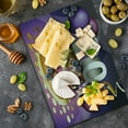 thumbnail image 5 of 20th Birthday Cutting Board, Cartoon Style Illustraion of a Birthday Cake Chocolate Frosting and Candles, Decorative Tempered Glass Cutting and Serving Board, Large Size, Multicolor, by Ambesonne, 5 of 5
