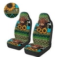 thumbnail image 3 of Pzuqiu Aztec Highland Cow Car Front Seat Cover Soft Comfortable Car Seats Covers Front Seats Only Easy to Install Anti-Slip Auto Interior Covers Full Coverage Universal Fit for Cars SUV, 3 of 7