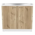 thumbnail image 1 of TUHOME Napoles Utility Sink - White/Light Oak  Engineered Wood, 1 of 8