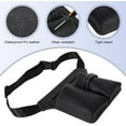 thumbnail image 3 of Hairdresser Tool Bag, Kvago PU Leather Hairdresser Belt Bag, Hairdresser Waist Bag for Storing Hairdressing Scissors, Clips, Hair Combs (Black), 3 of 9