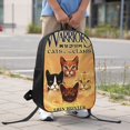 thumbnail image 6 of Warriors Cats Backpack, Large Capacity 17 Inch Laptop Backpack, Durable Casual Daypack, Water Resistant, 17.3x12.2x5.5 Inch, 6 of 8
