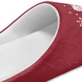 thumbnail image 6 of POLERO Cute Snowman Print Womens Christmas House Slippers Closed Toe Indoor Slippers Soft Lightweight Sole Home Kitchen Shoes, Size 7.5-8.5, 6 of 7