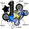 thumbnail image 6 of Racing Balloon Set Motorcycle Number 7 Foil Balloon Boy Birthday Party Supplies Electric Off-Road Bicycle Racing Party Decoration, 6 of 10