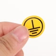 1 Sheet Protective Earth Ground Symbol Sign Warning Electrical Sticker