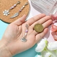 thumbnail image 5 of Flower/Crown/Wing Alloy & Glass Pendant Decorations with Alloy Lobster Claw Clasps Mixed Color 56~70mm 3pcs/set, 5 of 6