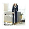 thumbnail image 6 of Women's Autumn And Winter Fashion Pajamas Beauty Salon Bathrobe Thick Section Plus Long Velvet Robe Flannel, 6 of 6