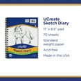 thumbnail image 3 of UCreate Sketch Diary, Standard Weight, 11" x 8-1/2", 70 Sheets, 3 of 4