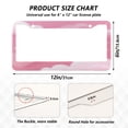 thumbnail image 7 of Aluminum License Plate Frame 2 Pack Car Exterior Accessory Car Tag Holder for Front Rear Plates Cars Decor Pink Dreamy Heart, 7 of 7