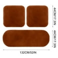 thumbnail image 3 of HLONK 3 Sets Car Front Rear Seat Plush Cushion  Soft Warm Faux  Winter Auto Seat Cover  Plush Vehicle Seat Protector Pad With Non-Slip Backing  Car Accessories, 3 of 4