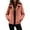 C-Red367, variant on DHFJKG Winter Coats For Women Fluffy Long Sleeve Collared Solid Color Zip Up Jacket With Pockets Fuzzy Stylish Outerwear
