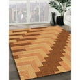 thumbnail image 3 of Ahgly Company Machine Washable Indoor Square Transitional Beer Orange Area Rugs, 3' Square, 3 of 7