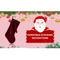 thumbnail image 4 of Ajhhao 19 Inches Velvet Christmas Stockings, Vintage Christmas Stockings, with Velvet Bow for Fireplaces, Classical Christmas Stocking, Traditional Christmas Stocking Decoration Burgundy 18.9 Inch, 4 of 8