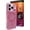Glimmering Wave Pink, variant on ZAGG Milan Snap Case For iPhone 17 Pro - Pink Glimmering Wave Graphene Strengthened Phone Case with Drop Protection (13ft/4m) Textured Edges & Sparkle Design MagSafe Charging Compatible