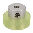 thumbnail image 3 of 2pcs 100mm Aluminum Polyurethane Industrial Encoder Wheel Measuring Wheel for Measuring Rotary Encoder, 3 of 7
