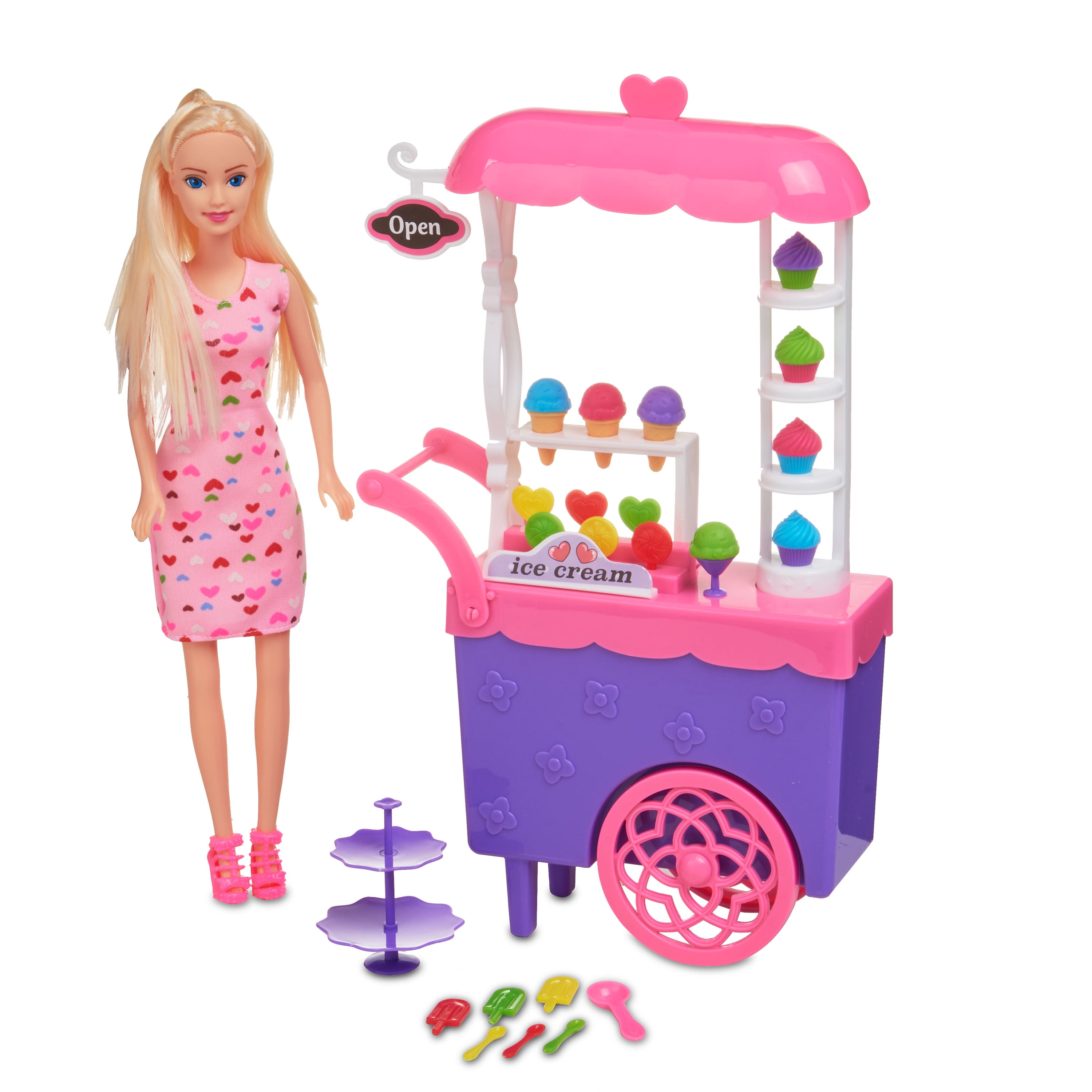 My Life As Doll Gumball Machine Toy Lights Sounds Coin Play Imagination 26 Piece 