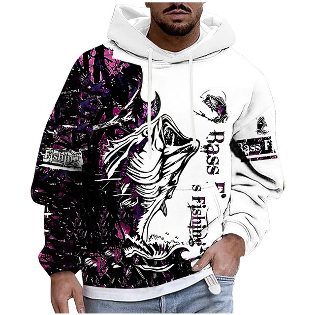 Sudadera con capucha para hombre, estilo casual, con cuello redondo, estampado, manga larga, blusa de poliéster
