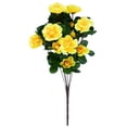 thumbnail image 2 of 34cm Tall Artificial Azalea Plant 7 Branches 21 Blooms, Fake Azalea Bush for Patio Planter, Garden Bed & Indoor Outdoor Floral Decor, 2 of 9