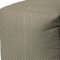thumbnail image 4 of HomeRoots 17" Taupe Cube Polka Dots Indoor Outdoor Pouf Cover, 4 of 5
