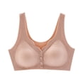 thumbnail image 3 of Bra for Senior Supportive Front Button Design Breathable Everyday Comfort Bra for Home and Leisure, XXXXL, Pink, 3 of 3