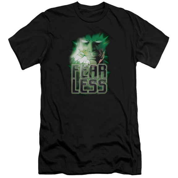 Green Lantern Fearles S/S Adult 30/1 T-Shirt Black