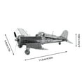 thumbnail image 3 of Toimothcn Casse-Tête Avion en Métal 3D Jouet d'Assemblage Modèle Adulte Kit, 3 of 7