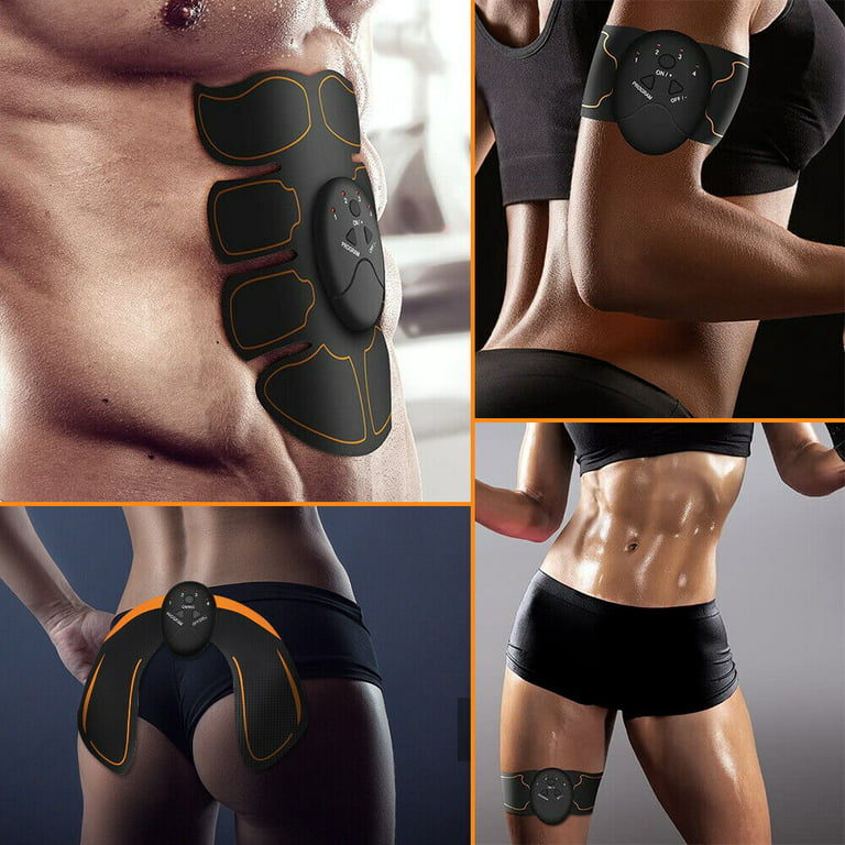Estimulador ABS, estimulador muscular EMS, cinturón de tonificación  abdominal, tóner muscular, cinturón de entrenamiento ABS, cinturón  inalámbrico