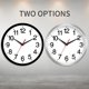 thumbnail image 2 of Reloj de pared Rohioue, moderno, 25 cm, negro, silencioso, para el hogar y la oficina, 2 of 9