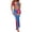 C-Blue80, variant on Women's Bikini Sets 3 Piece Swimsuit V Neck Halter Back Self Tie Top Side Tie Thong Bottom Swimwear With Floral Maxi Sheer Skirts Casual Beachwear
