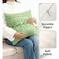 thumbnail image 4 of Hello Spring Pillow Covers 16x16 Spring Decorative Pillow Covers Color Plant Floral Pillowcases Cotton Blend Farmhouse Decor for Indoors Couch Bed Living Room in 2 Pcs, 4 of 6