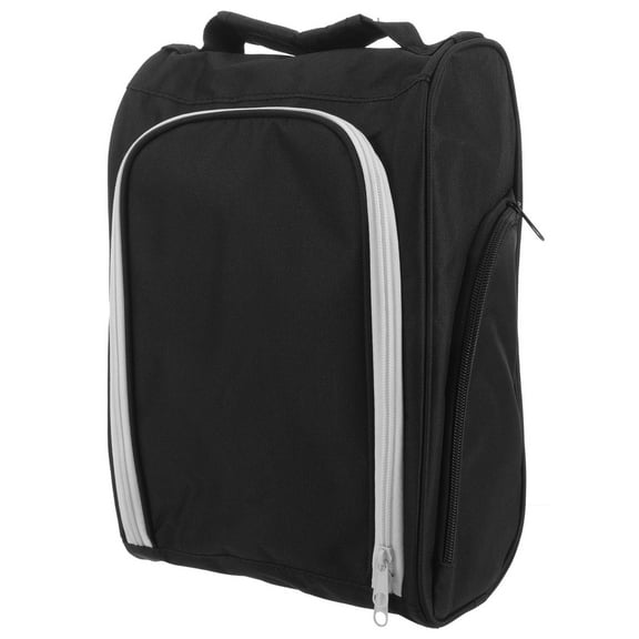 Worgeous Black Golf Shoe Bag for Men, Travel Shoe Storage and Accessories Organizer, and Lightweight
