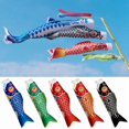 thumbnail image 2 of Japanese Carp Flag Windsock Outdoor Wind Direction Guide Flag Weathercock Windbag Kite Festivals Decor 40/70/95cm Weathervane S2 95cm, 2 of 6