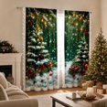 thumbnail image 5 of Christmas Curtains Holiday Window Drapes Decorative Room Panels For Bedroom Living Room Kitchen Home Seasonal Party Decoration, 5 of 7