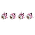 thumbnail image 1 of Housses de Soupapes de Roue, 4 Pcs Universelles Légères pour Potence de Roue pour Voitures Camions Bicyclettes Rouge Rose, 1 of 8