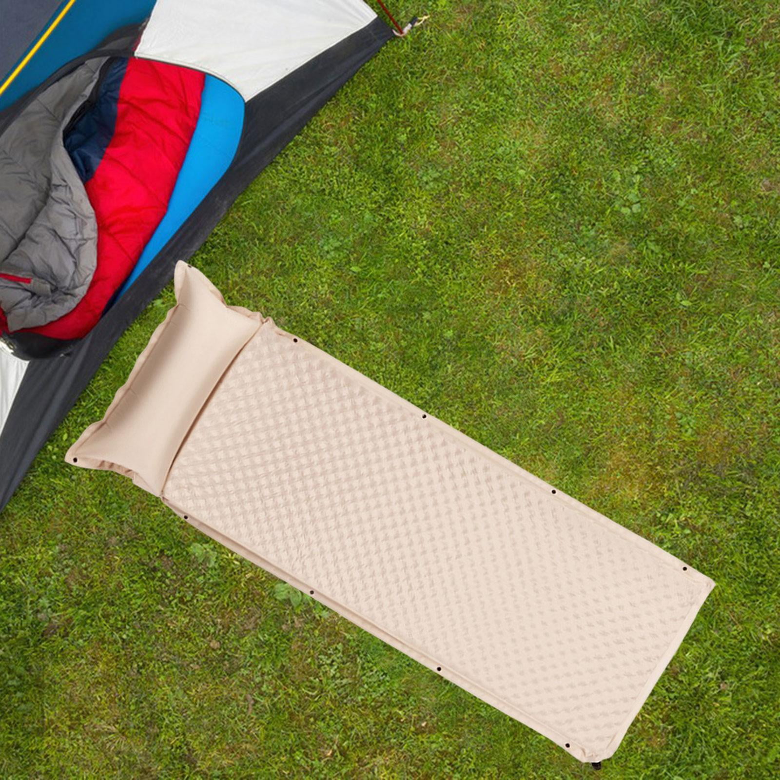 simhoa Automatic Inflatable Mattress, Self Inflating Air Mattress, Waterproof Lightweight Inflatable Bed for Tent Backpacking Hiking for 1 Person