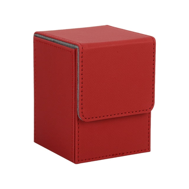 Youkk Étui de Rangement pour Cartes Facile à Transporter et Application Grand Couleur Disponible Boîte à Cartes de Collection Premium Rouge 1ensemble