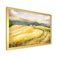 thumbnail image 2 of Designart 'Golden Grass Fields of Tuscany Italy' Country Framed Art Print, 2 of 4