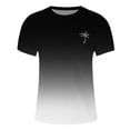 thumbnail image 3 of Coconut Tree Graphic Tees for Men Summer Casual Short Sleeve Crewneck Gradient Color Tropical Vacation Beach Tshirts, 3 of 7