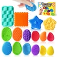 thumbnail image 1 of Sensory Fidget Toys Helsort, paquete de 16 unidades, silicona texturizada, 1 of 7