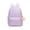 154-Purple, variant on Solid Color Pom Pom Pendant Backpack for Ages 5rd 6th 8th 10th Simple Front Pocket Adjustable Straps Waterproof Casual Elementary Back To School Mini Bookbag