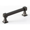 thumbnail image 2 of Alno A985-3 Cube 3" Center To Center Modern Bridge Style Solid Brass Square Cabinet Handle, 2 of 6