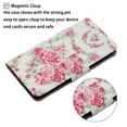thumbnail image 2 of Case for Samsung Galaxy S22 5G, PU Leather Stand Wallet Case with Wrist Strap and Cards Slots Pocket Shockproof Protective Cover for Samsung Galaxy S22 5G 6.1 inch,Flowers, 2 of 7