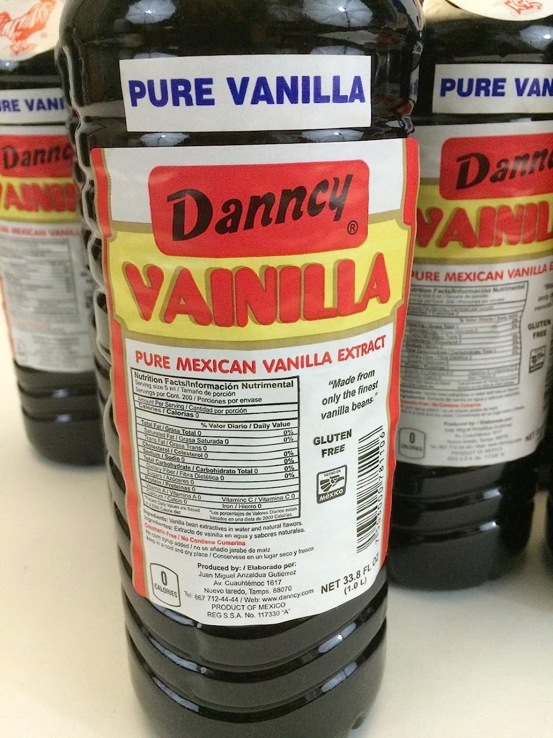 Danncy Dark Pure Mexican Vanilla Extract 12 pack
