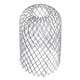 thumbnail image 3 of Yjmei - Paquete de 4 mallas de aluminio para canalones, protector de bajantes de metal, láminas de filtro de malla, protector de bajantes de malla ajustable (12 x 17 cm), 3 of 4