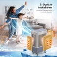 thumbnail image 3 of PEXMOR 13.2Gal Portable Air Cooler, 4100CFM Evaporative Swamp Cooler Fan with Remote, 12H Timer, 4 Ice Boxes, 3 Speeds, Indoor Outdoor, 3 of 17