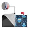 thumbnail image 2 of Pofeuu Blue Owl Print Mailbox Covers Letterbox Cover Mailbox Wrap for Home Garden Yard Outdoor Decor -25.5x21 in, 2 of 8